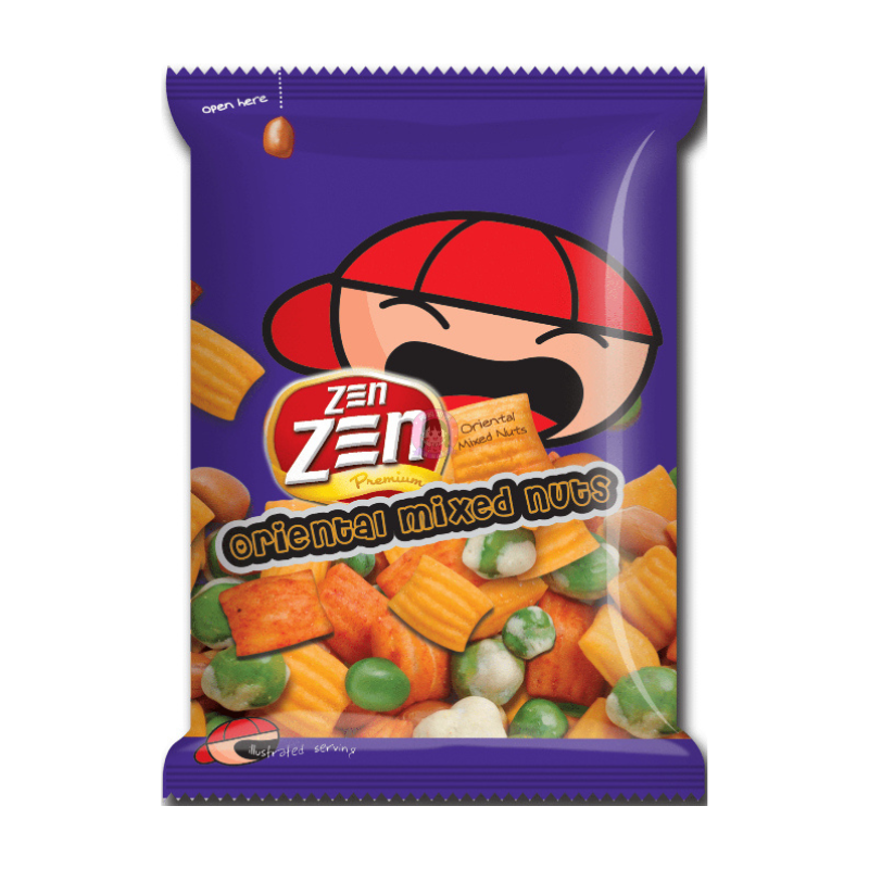 Zen Zen Oriental Mixed Nuts 120g – Premium Assorted Asian - Style Roasted Nuts