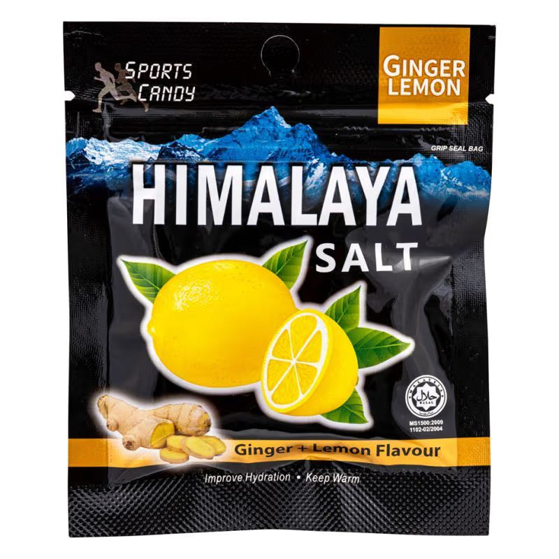 Big Foot Himalaya Salt Ginger Lemon Candy 15g – Refreshing Ginger Lemon Hard Candy With Himalayan Salt