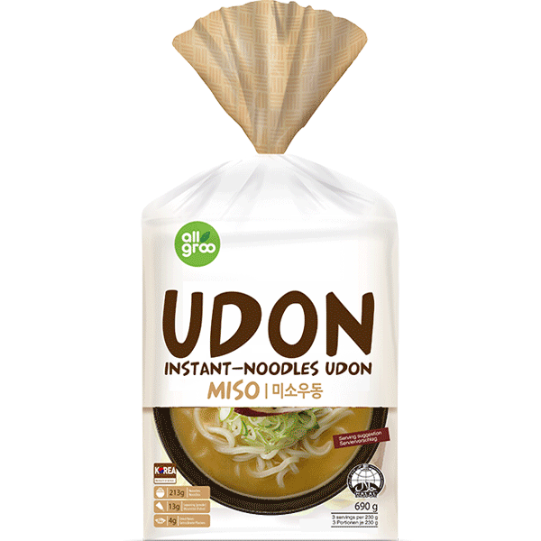 Allgroo Instant Noodles-Miso Udon 690g