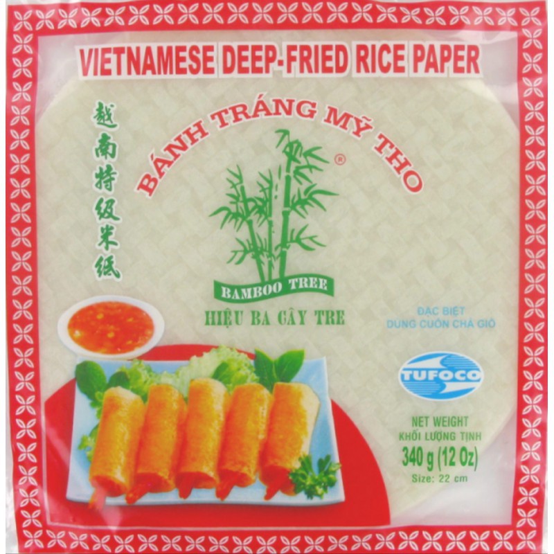 Bamboo Tree Deep Fried Rice Paper 22cm 340g