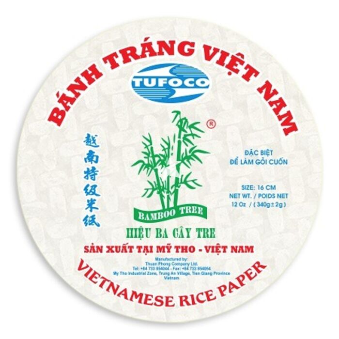 Bamboo Tree Rice Paper Round 16cm 340g