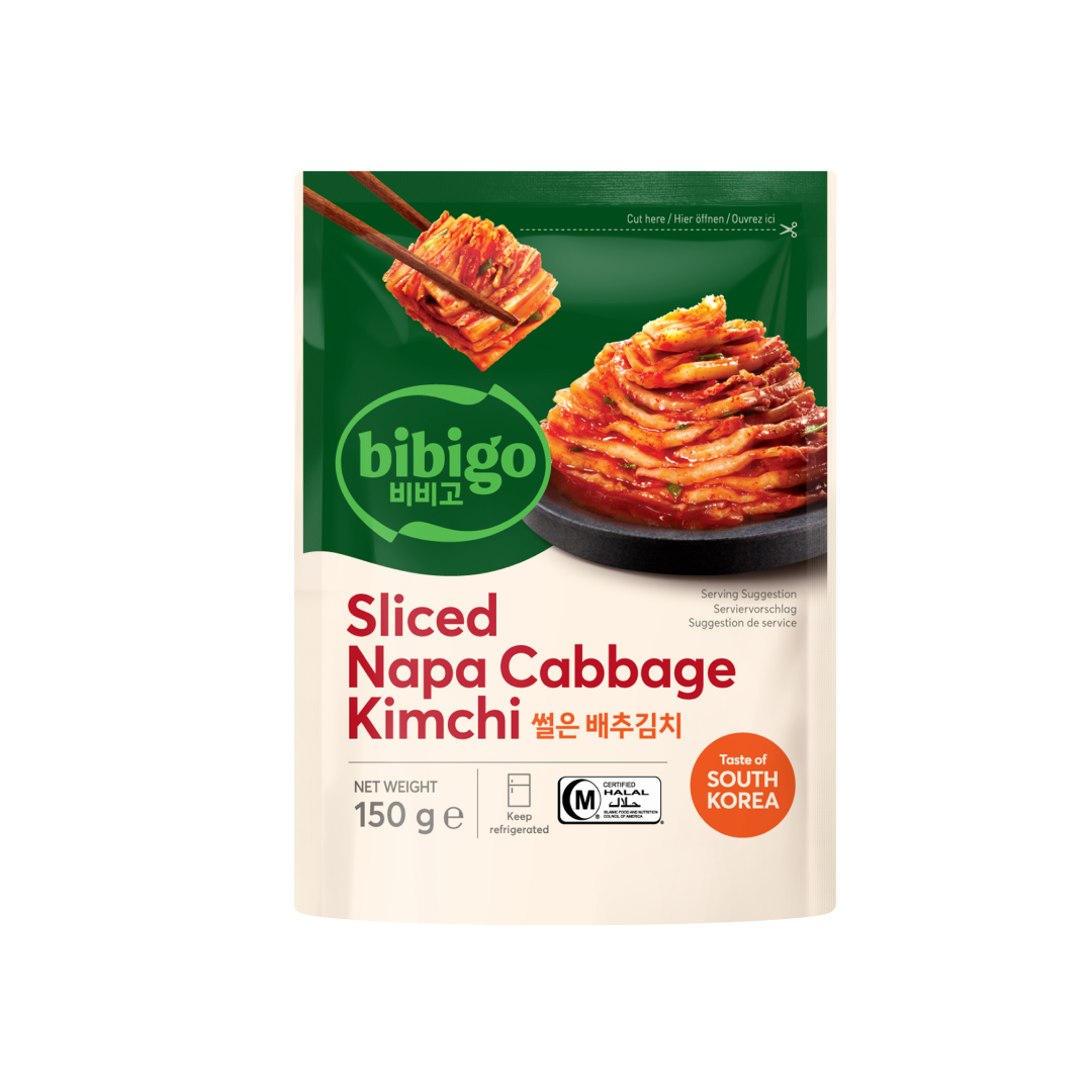 Bibigo Sliced Napa Cabbage Kimchi 150g pouch