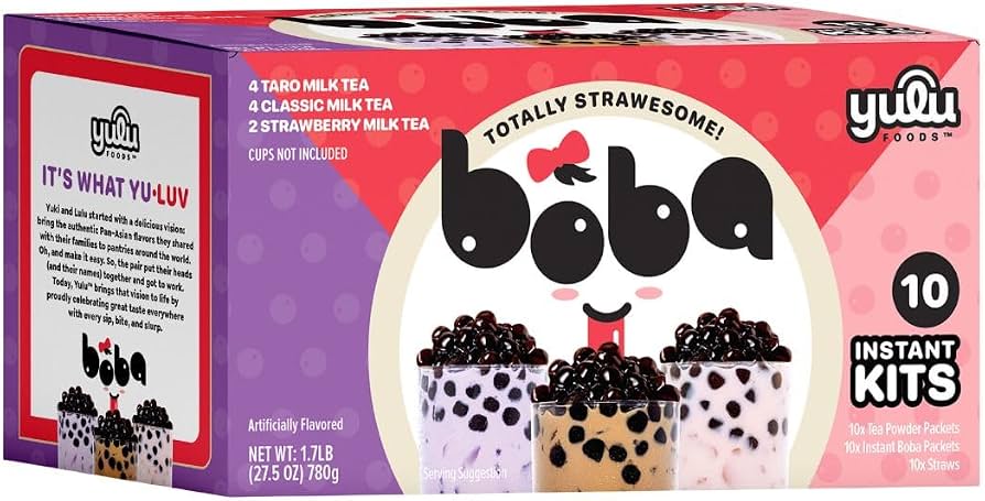 Bubble Tea DIY Kit 6 Variety Party Pack (3 Flavours x 2 Sets) 510g (SALE)