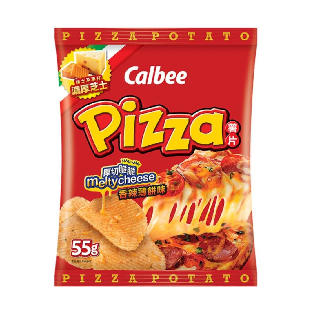 Calbee Potato Chips Spicy Pizza 55g