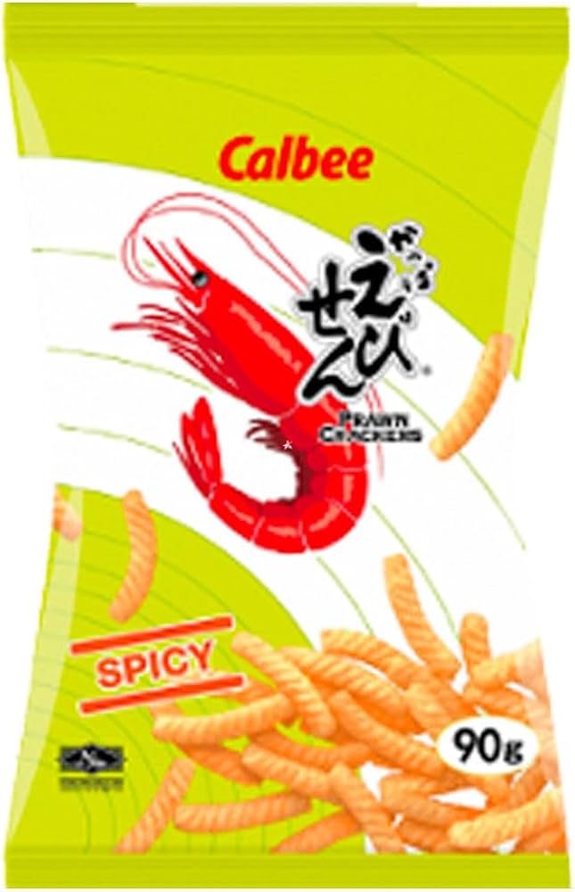 Calbee Prawn Crackers Spicy Flavor 90g
