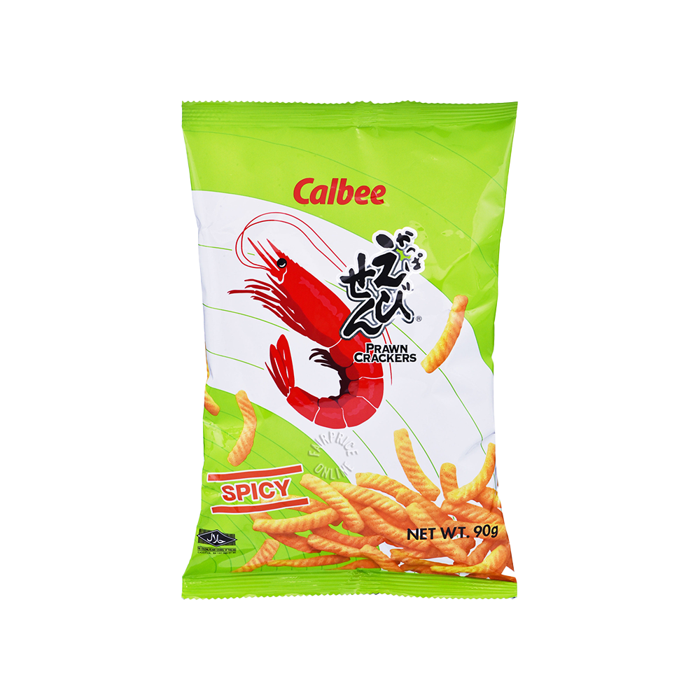 Calbee Prawn Crackers Spicy Flavour 90g