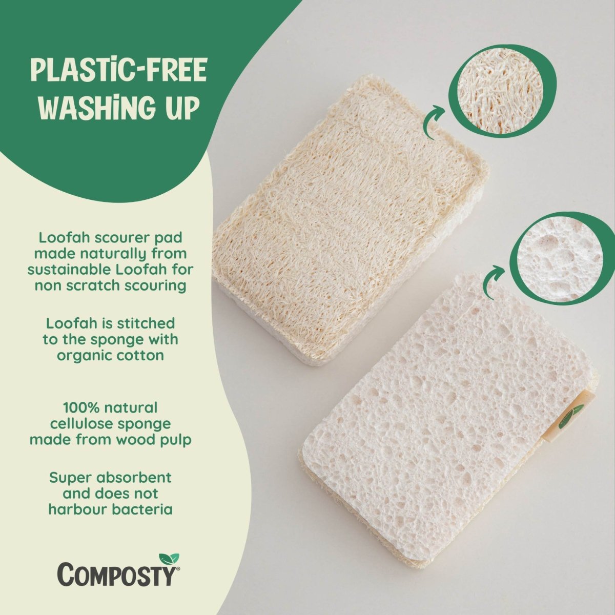 Loofah Scourer Eco Sponges