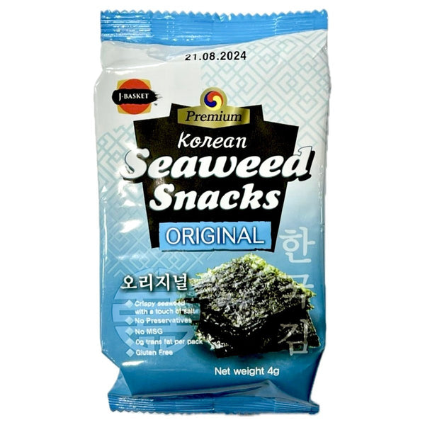 J-Basket Korean Seaweed Snack Original Flavour 48g
