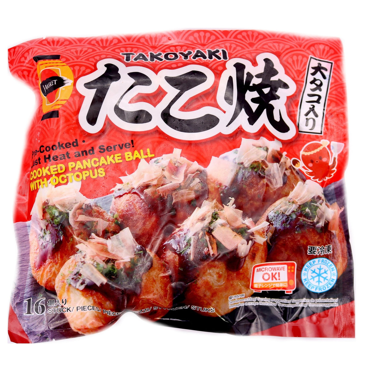 J-Basket Takoyaki Pancake Octopus Balls 480g