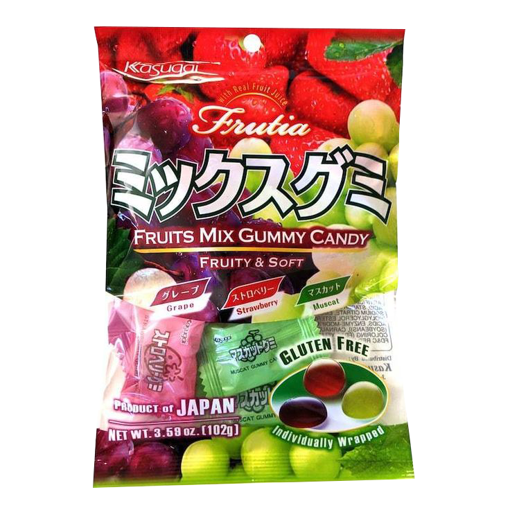 Kasugai Frutia Fruit Mix Gummy 102g