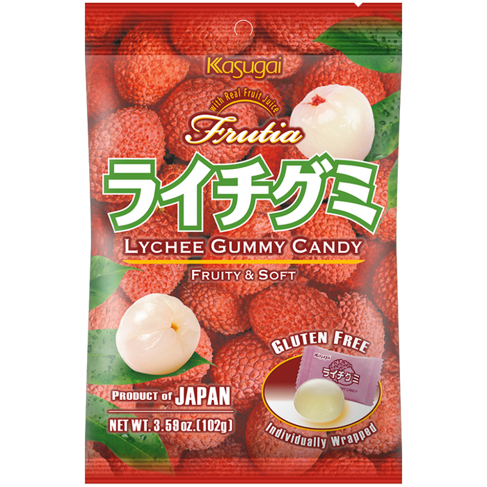 Kasugai Frutia Lychee Gummy 102g