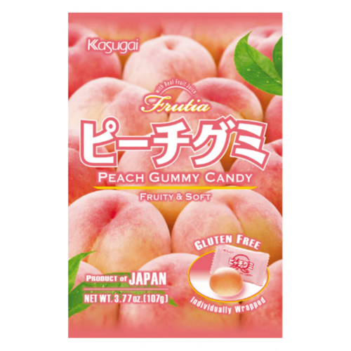 Kasugai Frutia Peach Gummy 107g