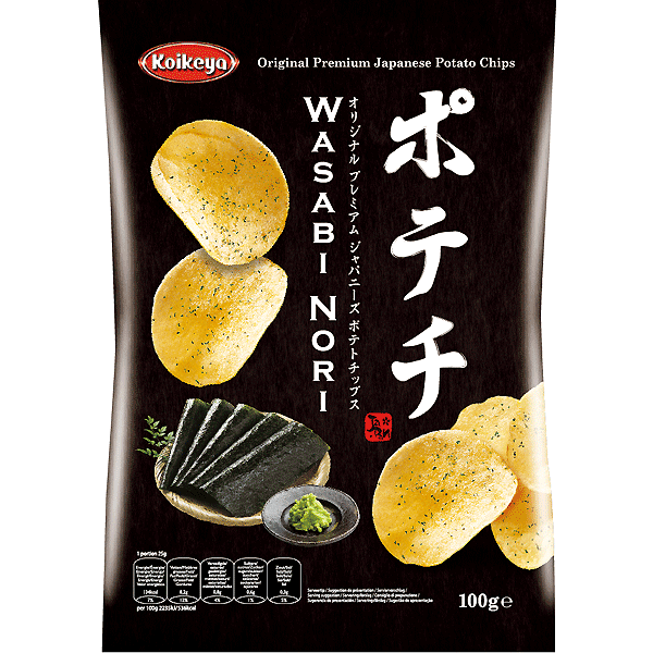 Koikeya Potato Crisps Wasabi Nori x 100g