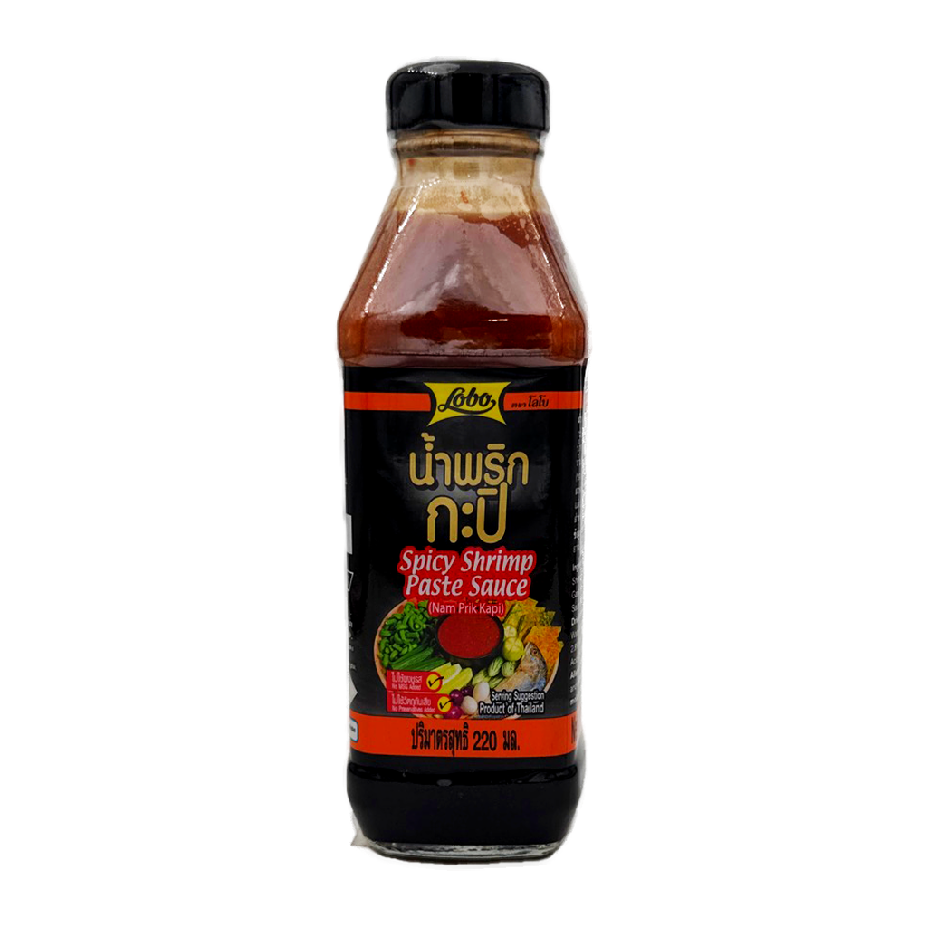 Lobo Spicy Shrimp Paste Sauce In Glass Bottles 220ml