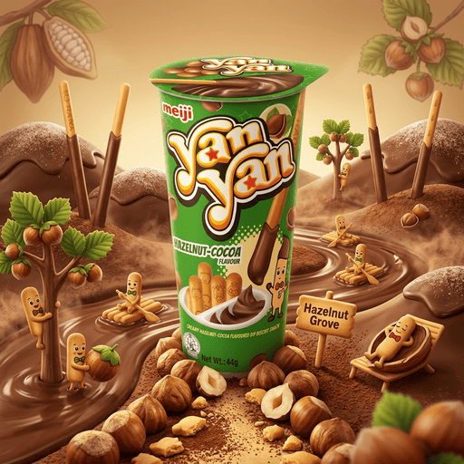 Meiji Yan Yan Hazelnut Cocoa 44g