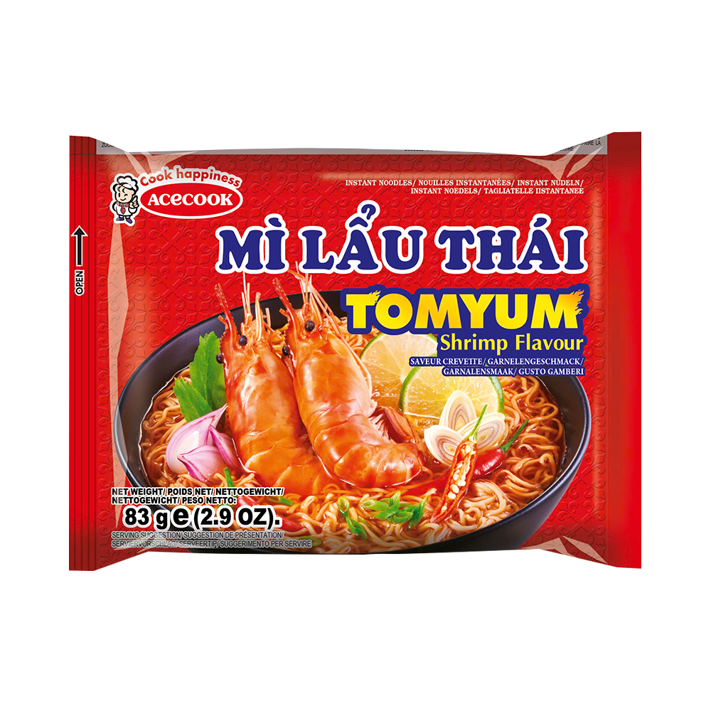 Mi Lau Thai Instant Noodles Tomyum Shrimp Flavor 83g