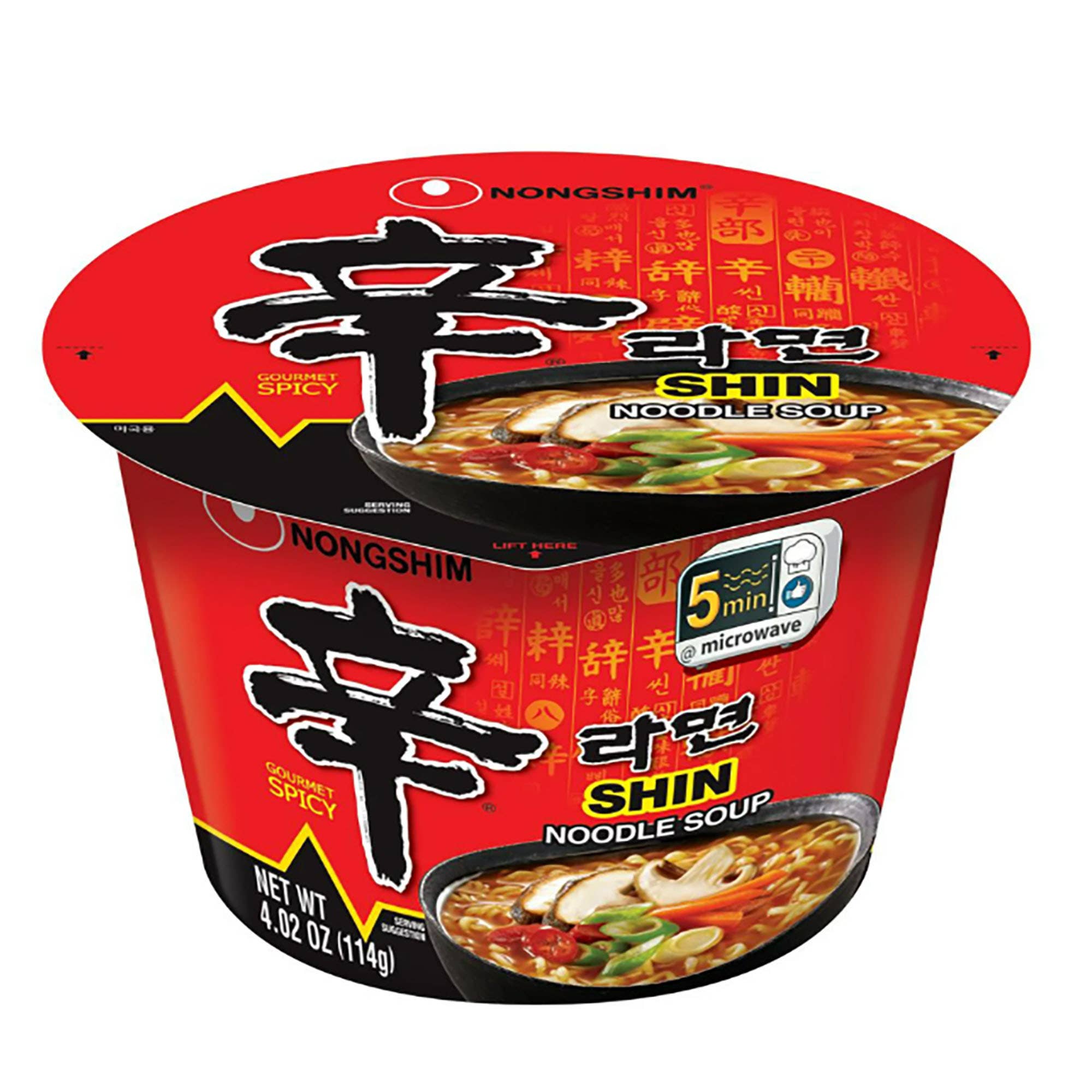 Nongshim instant shin noodle bowl 114g