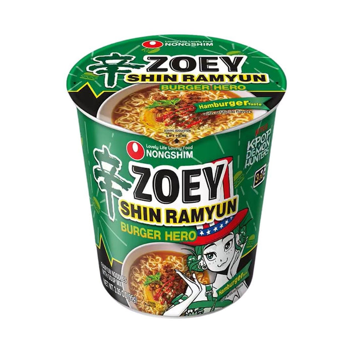 Nongshim K-Pop Burger Hero Zoey Shin Ramyun