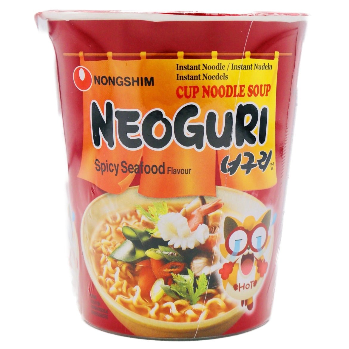 Nongshim Neoguri Spicy Seafood Flavour Hot (Cup) 62g