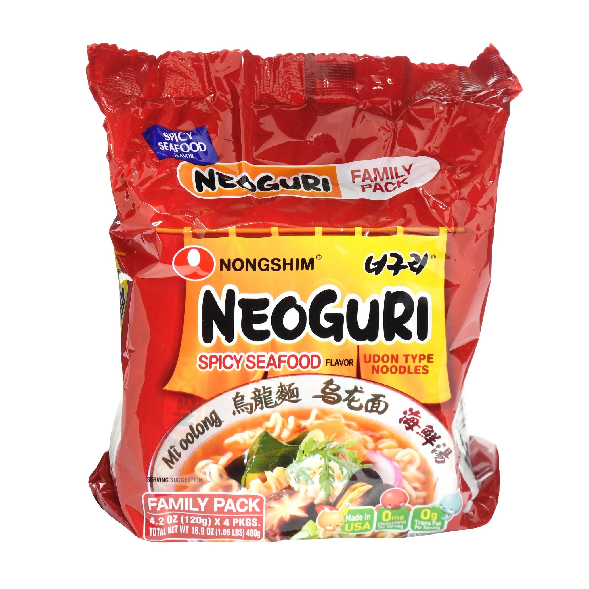 Nongshim Neoguri Ramyun Seafood & Spicy 5x120g