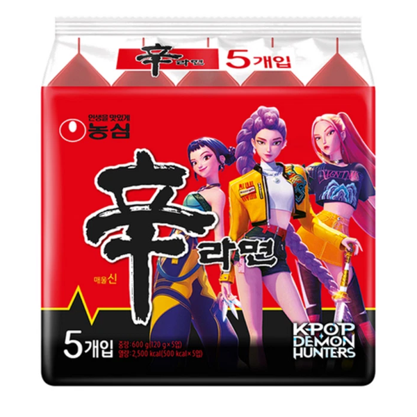 Nongshim Shin Ramyun K-Pop Demon Hunters 5x120g