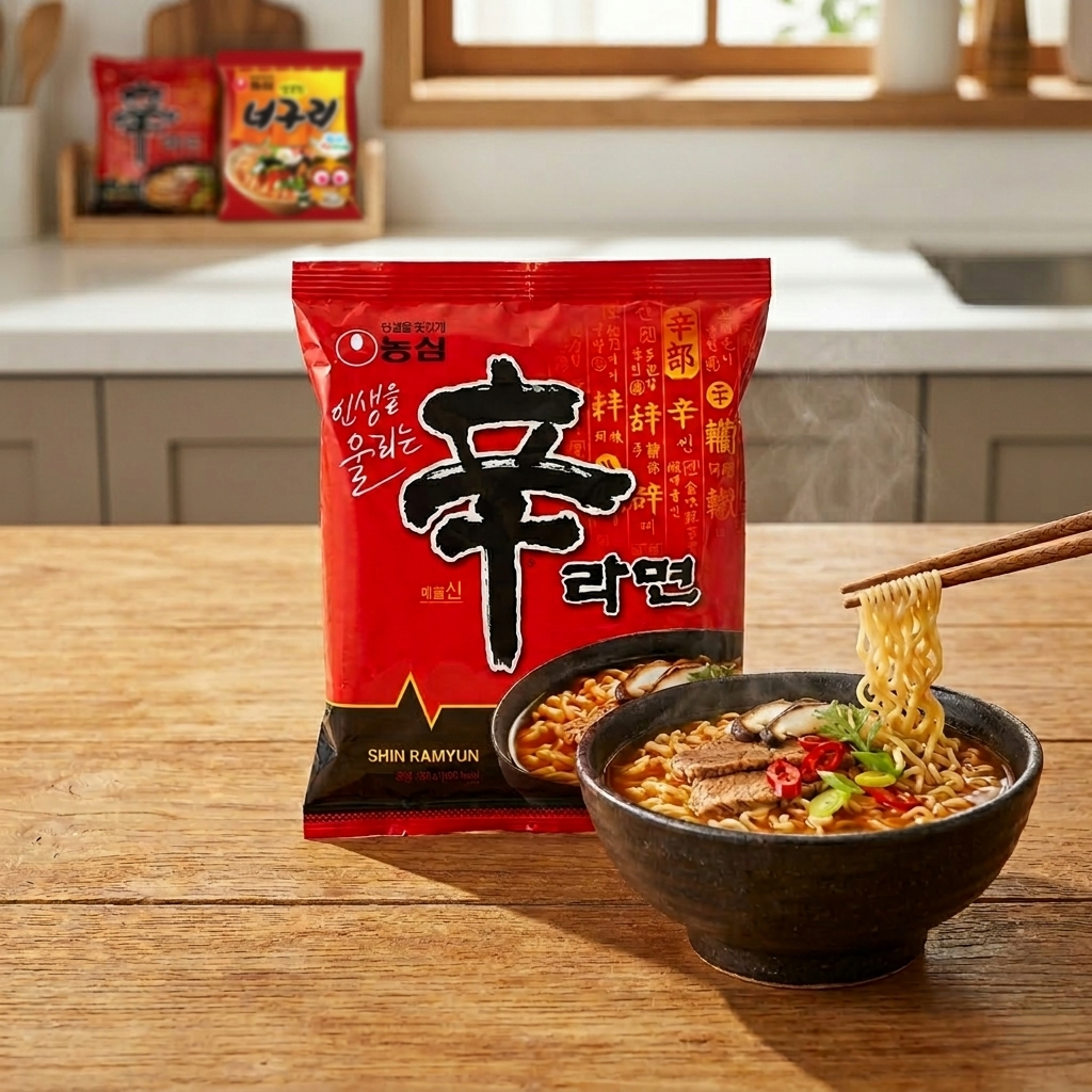 Nongshim Shin Ramyun Noodles Hot & Spicy 120g