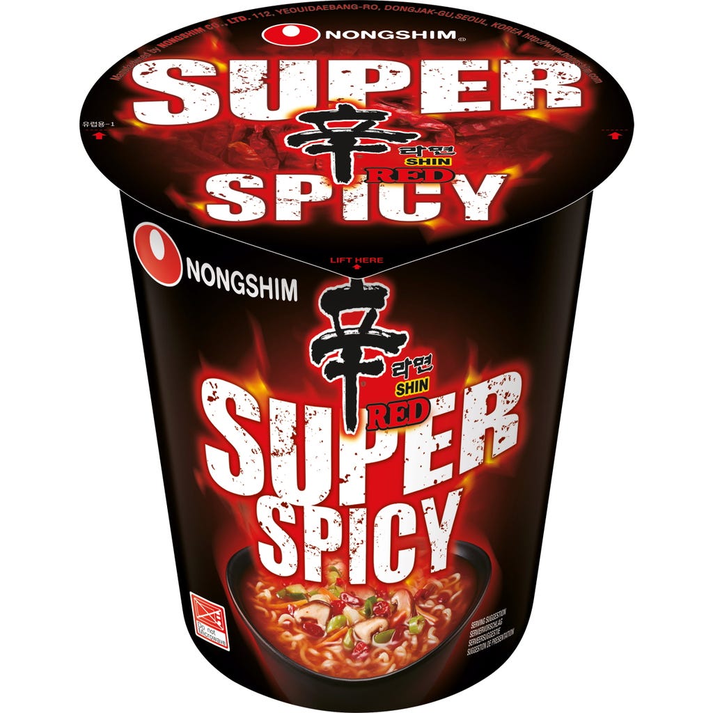 Nongshim Shin Red Super Spicy Cup 68g