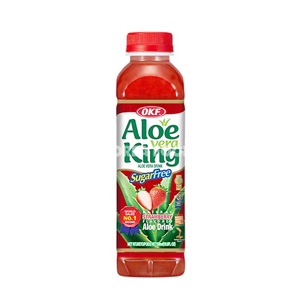 OKF Aloe Vera king Sugar Free Strawberry 500ml