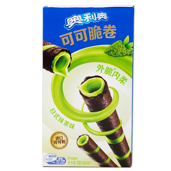 Oreo Cocoa Crisp Rolls Matcha 50g