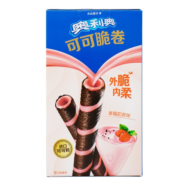 Oreo Cocoa Crisp Rolls Strawberry 50g