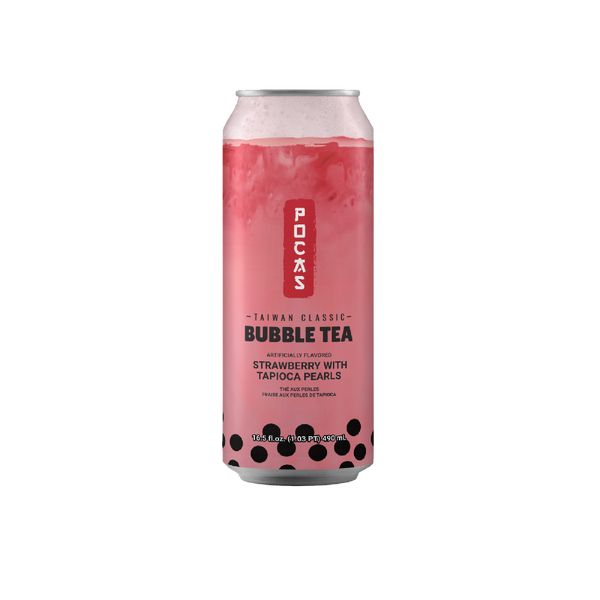 Pocas Bubble Tea Strawberry 490ml