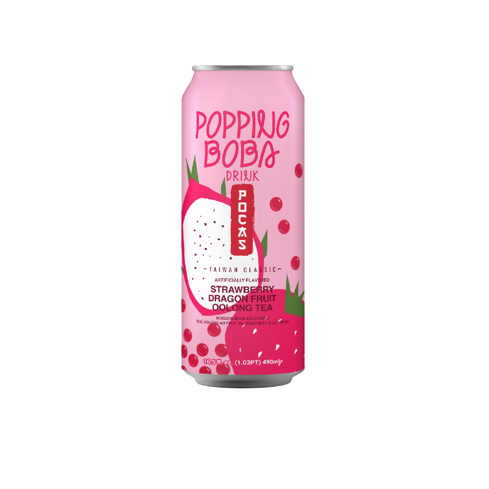 Pocas Popping Boba Strawberry Dragon 490ml
