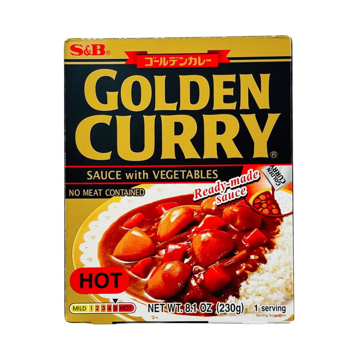 S&B Golden Curry Sauce With Vegetables Hot 230g