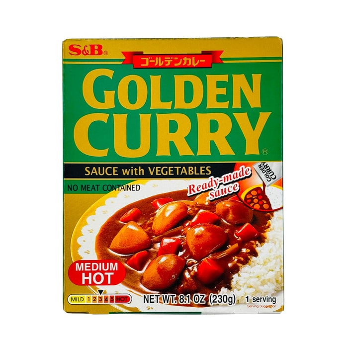 S&B Golden Sauce Curry With Vegetables Medium Hot 230g