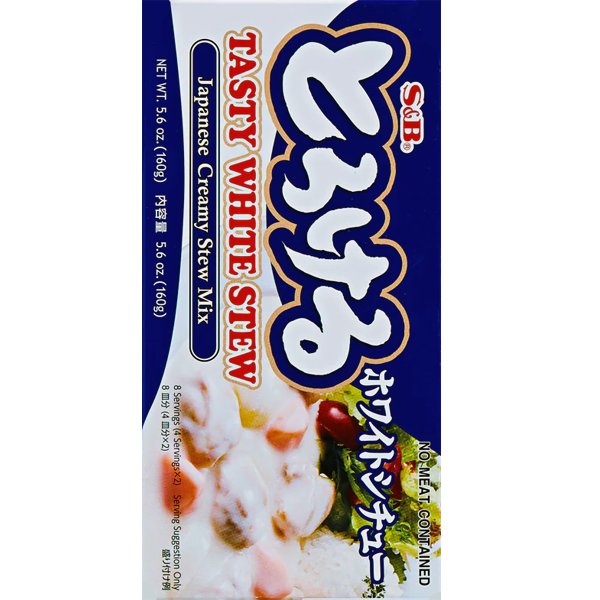 S&B Tasty Creamy Japanese Torokeru White Stew Mix 160g