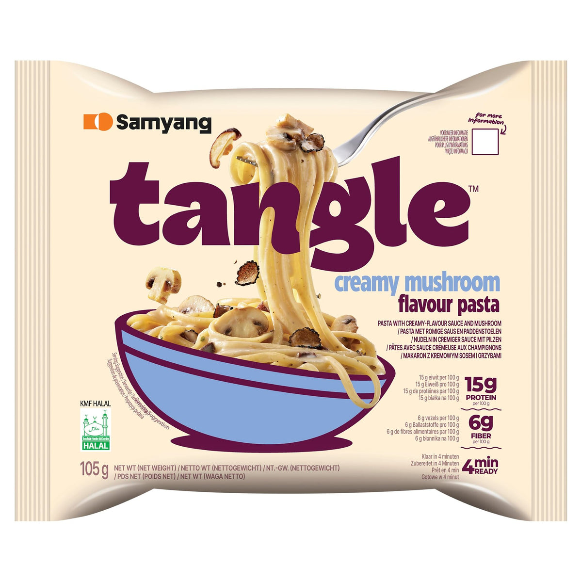 Samyang Tangle Creamy Mushroom Pasta 105g