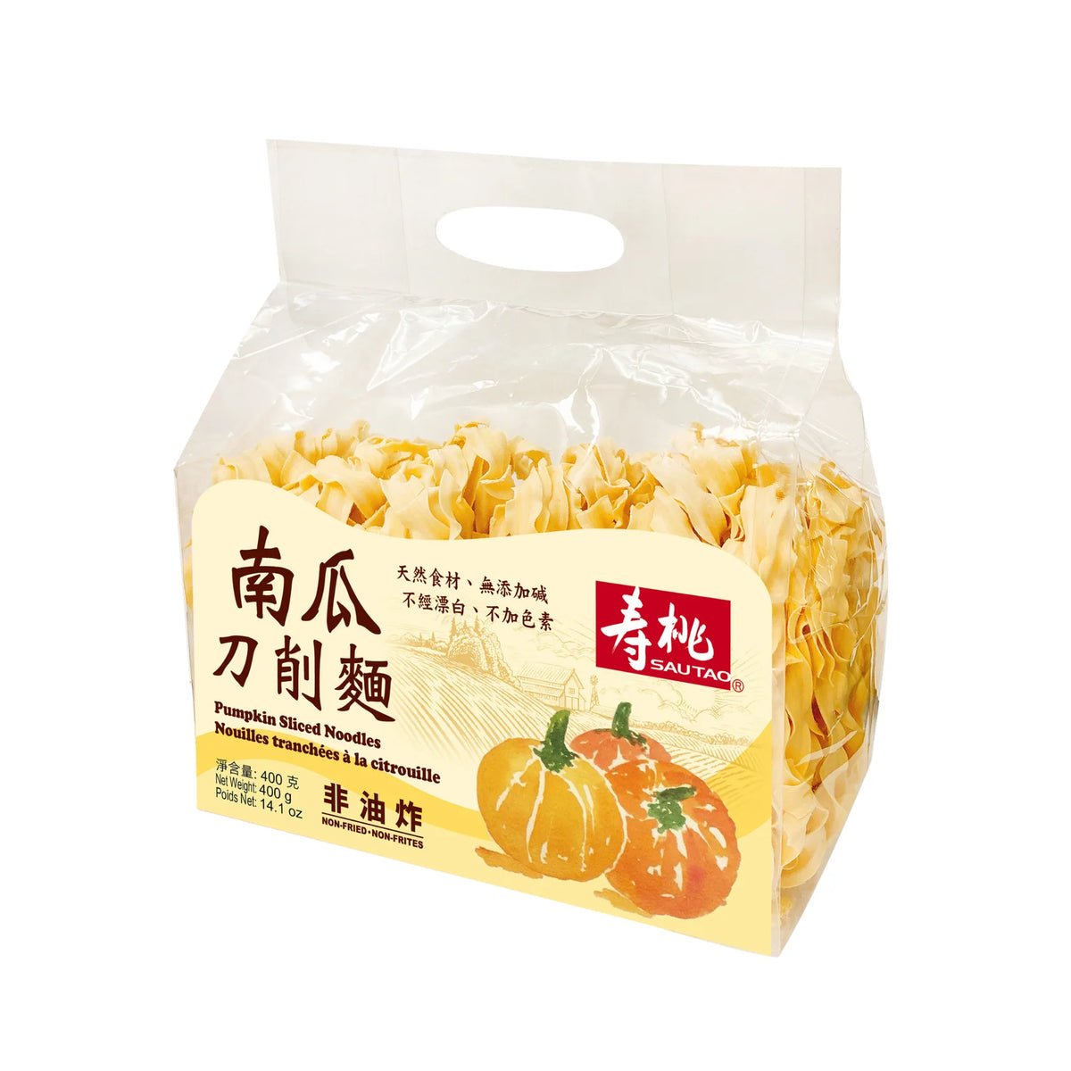 Sau Tao Sliced Noodles Pumpkin Flavour 400g
