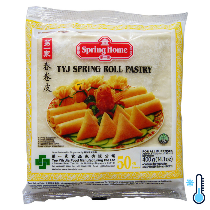 Spring Home Tyj 6 x 6 Spring Roll Pastry 400g