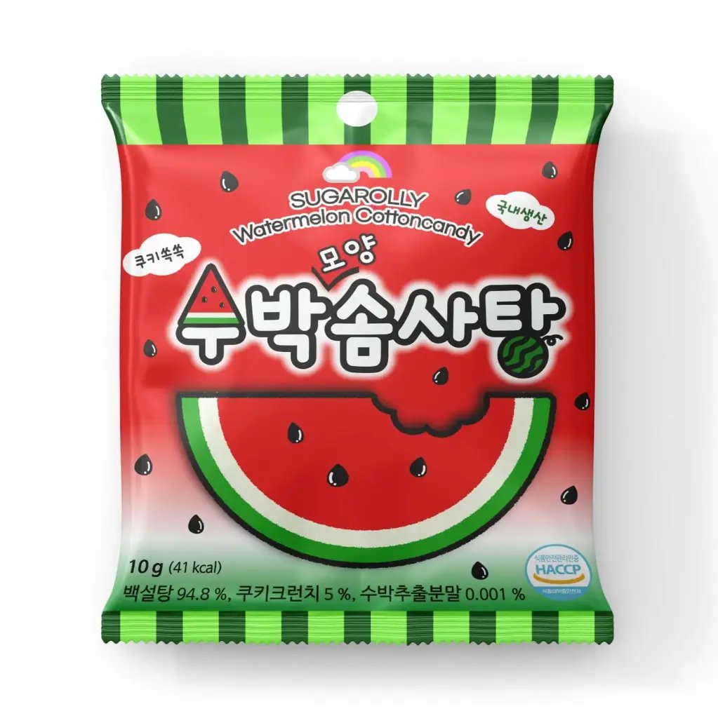 Sugarolly Watermelon Cotton Candy 10g