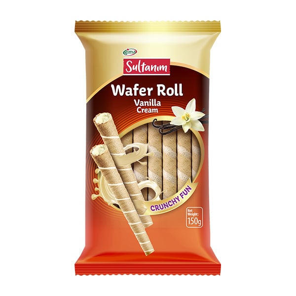 Sultanim Vanilla Cream Wafer Rolls 150g
