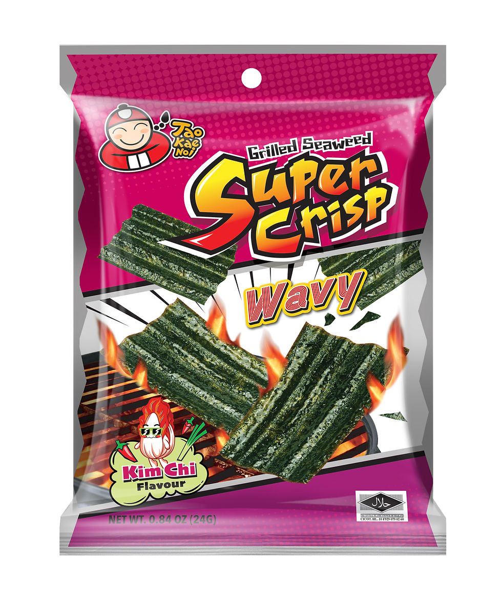 Taokaenoi Super Crisp Grilled Seaweed Wavy Classic 24g