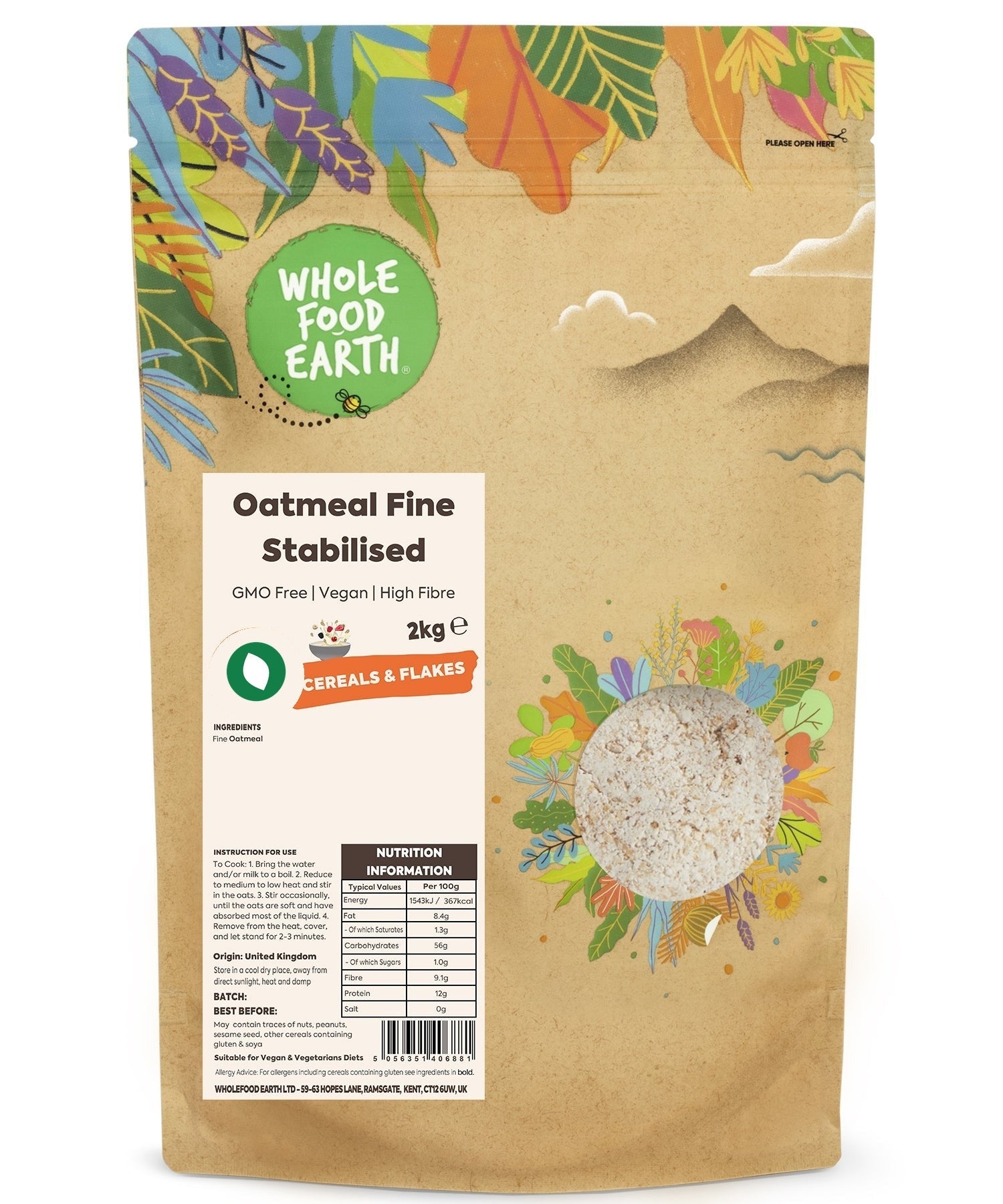 Oatmeal Fine Stabilised