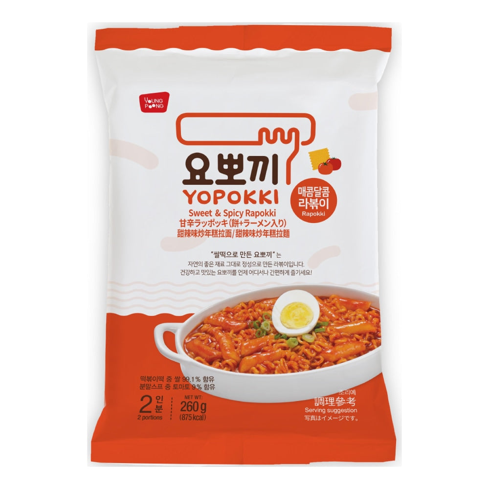 Yopokki Rapokki Sweet & Spicy Pouch 260g