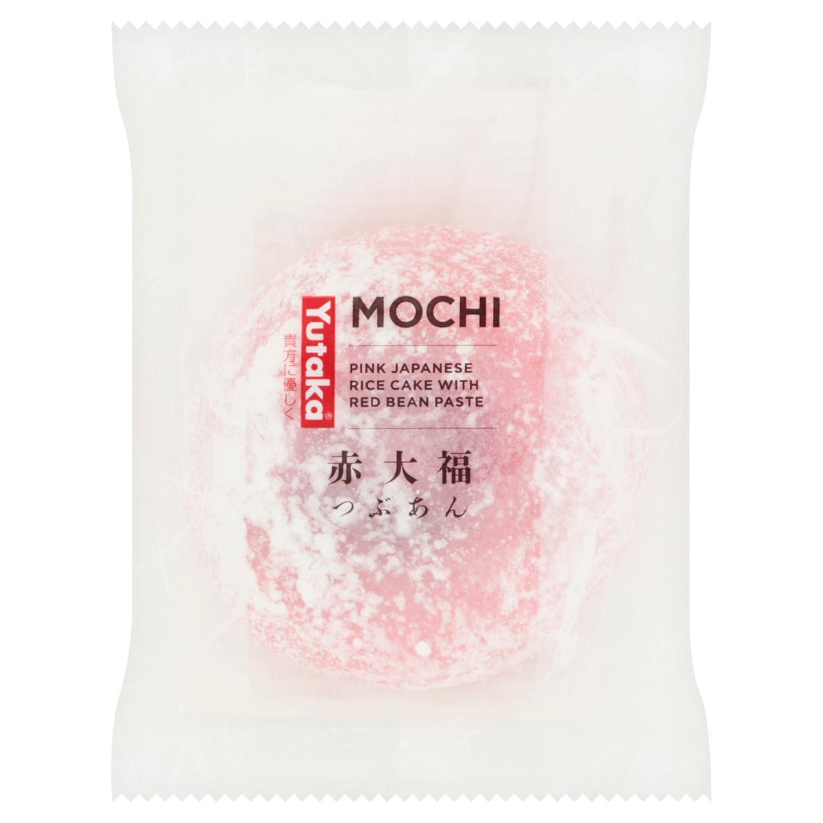 Yutaka Daifuku Mochi Pink Rice Cake with Red Bean Jam 95g